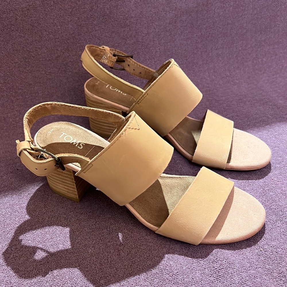 Toms heels, size 6